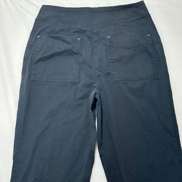 Maeve by Anthropologie Women's 2 Black High Rise Flat Front Chino Pants (25x27) - Picture 7 of 13